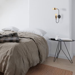 Opviq Kadeh - 3211 Lámpara de pared Negro y Vintage